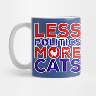 Less Politics More Cats Mug